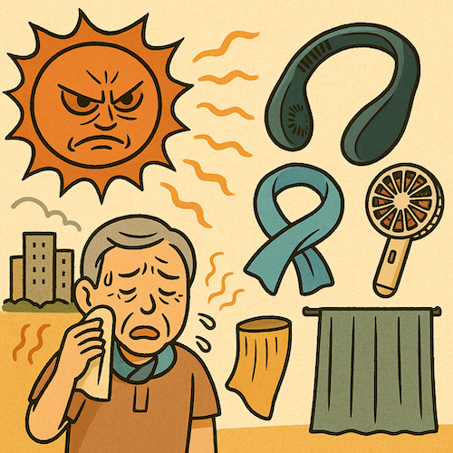 In recent years, one factor that has had a major impact on our daily lives is the “extreme heat” that occurs almost every year.
Each summer, the number of people transported to hospitals due to heatstroke increases, particularly among the elderly and children, sometimes posing serious, life-threatening risks.
Heat is no longer just a seasonal inconvenience—it has become a social issue that requires measures to protect health and lives.
Against this backdrop, heat-prevention products such as neck coolers and cooling towels are gaining attention.
In this article, we take a closer look at market trends for these products, sourcing methods from China, and concrete business strategies using ee-supply.